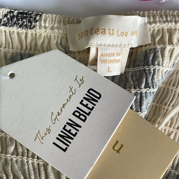 Monteau Linen Floral Tank Top - Picture 6 of 8